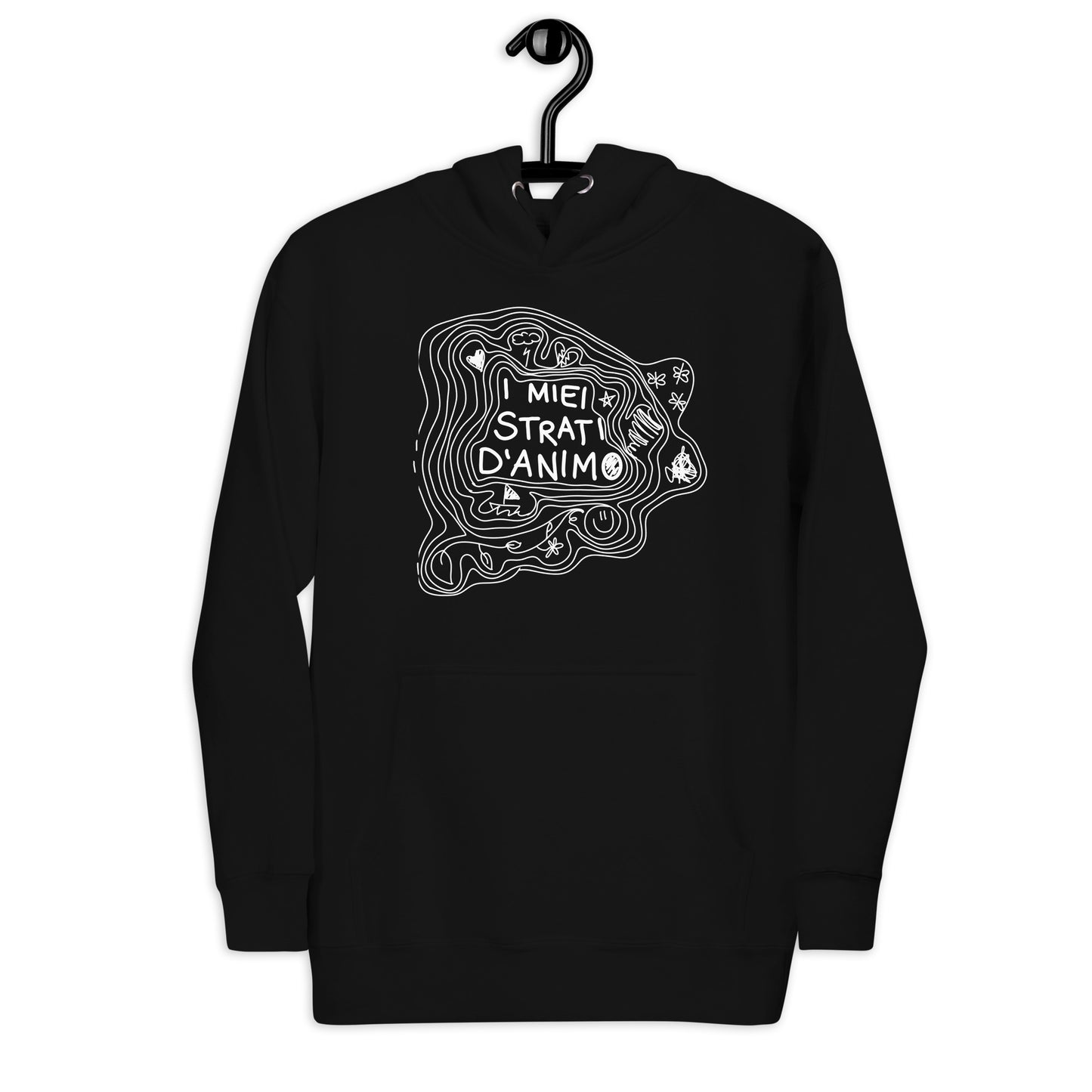 Felpa con cappuccio I MIEI STRATI D’ANIMO unisex