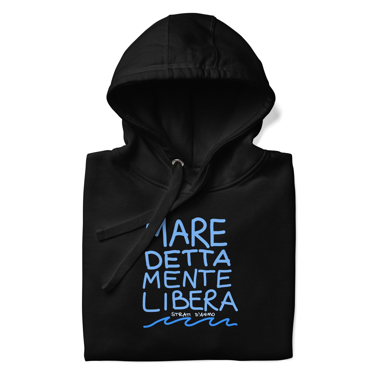 Felpa con cappuccio MARE DETTA MENTE LIBERA unisex