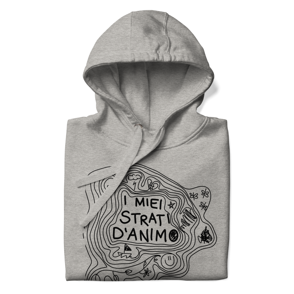 Felpa con cappuccio I MIEI STRATI D’ANIMO unisex