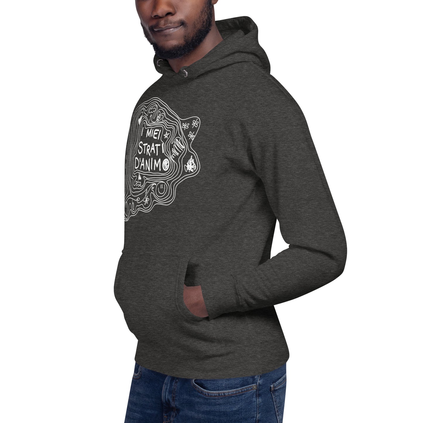 Felpa con cappuccio I MIEI STRATI D’ANIMO unisex