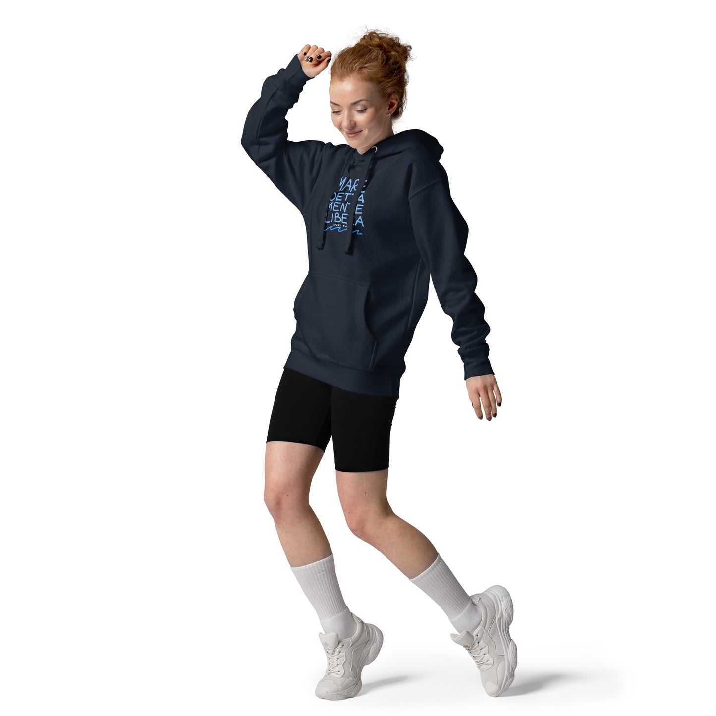 Felpa con cappuccio MARE DETTA MENTE LIBERA unisex