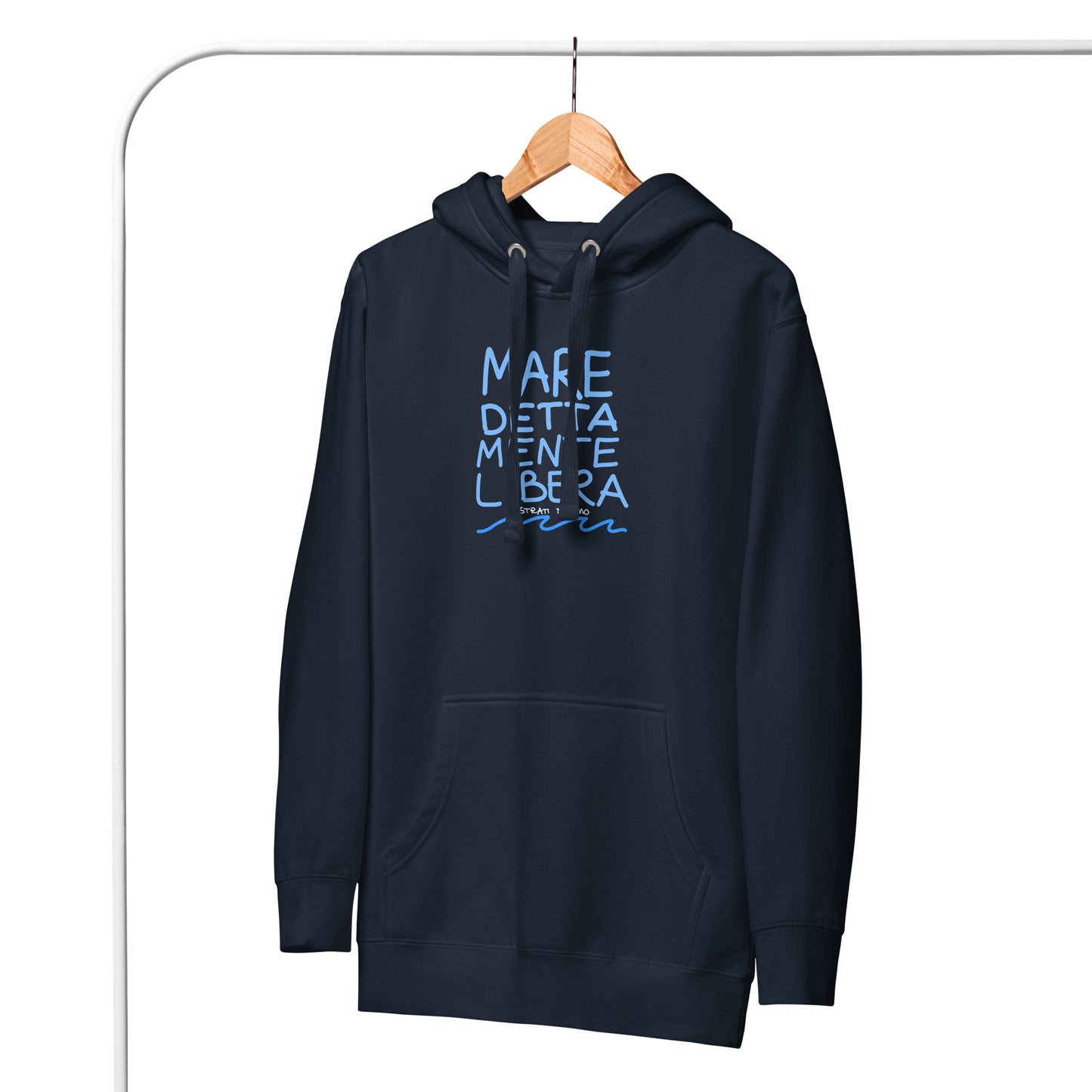 Felpa con cappuccio MARE DETTA MENTE LIBERA unisex