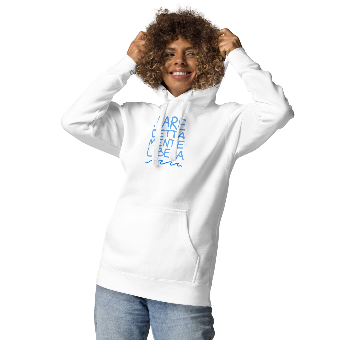 Felpa con cappuccio MARE DETTA MENTE LIBERA unisex