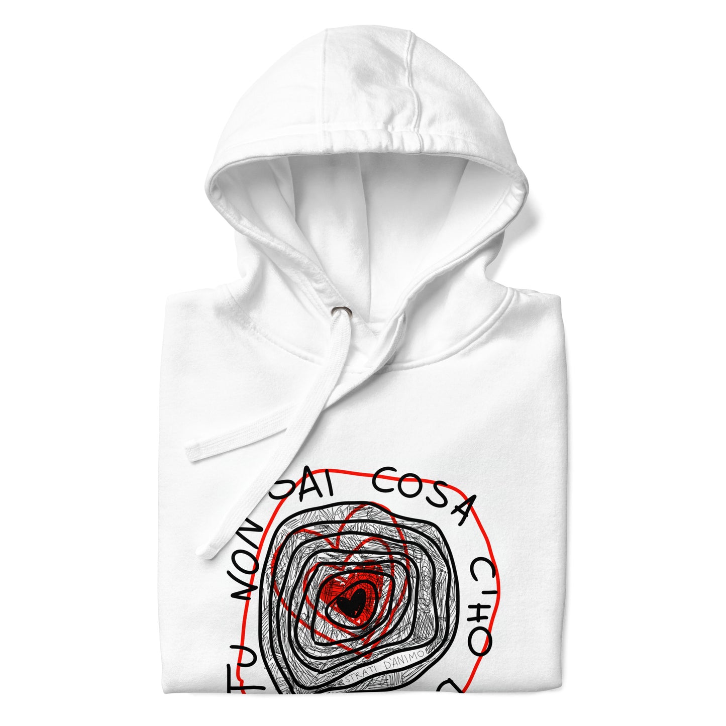 Felpa con cappuccio TU NON SAI COSA C'HO DENTRO unisex